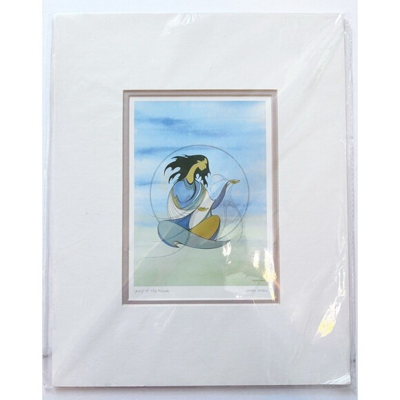 VTG Signed Ioyan Mani (Maxine Noel) print Spirit Of The Wind Art - Picture 2 of 7